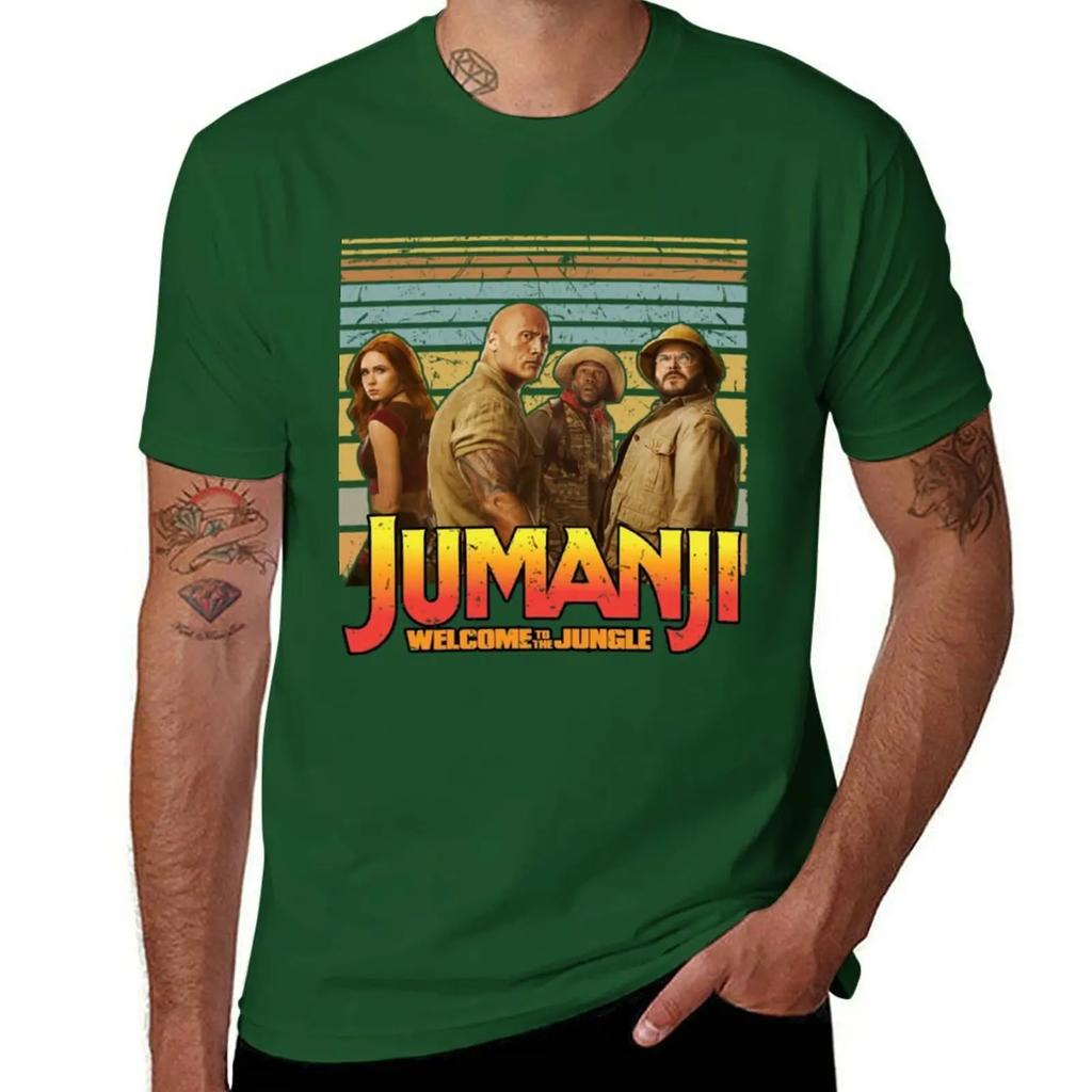 Jumanji T-Shirt Oversizeds for a Boy Anime Figures Vintage T Shirt Men