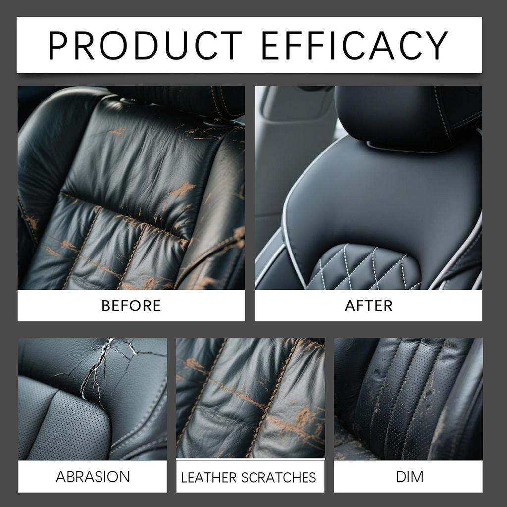 Leather Repair Kit Car Interior Steering Wheel Refurbishment Car Interior Upholstery Color Repair Paste for Handbag Shoe Saddle