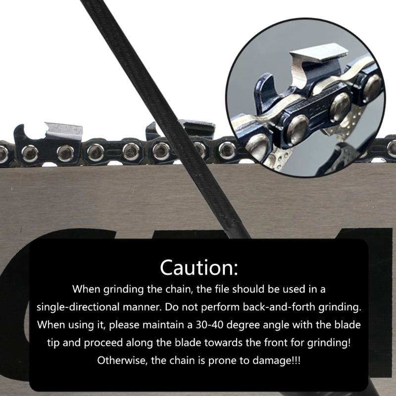 Professional Chainsaw File Set Strong Round Files 3.2mm 4.0mm 4.8mm 5.5mm Cut Chains Includes Storage for Sharpening