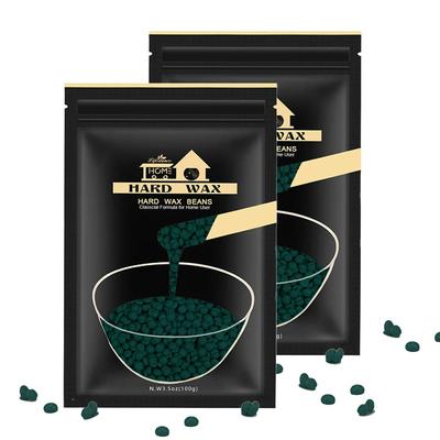 LifeStance Self Brazilian Hard Waxing Beads Refill, Small Green 100g, 2 Pieces, Full Body