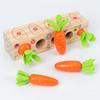 Wooden Digital Carrot Pulling Game Educational Toy For Toddler Learning Play And