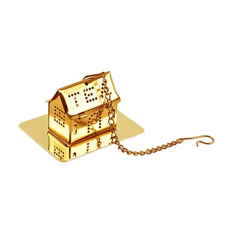 Tea Maker Stainless Steel Tea Gold Infuser Sphere Mesh Strainer Coffee Diffuser Handle Ball Herb Spice Filter Tea Difusor Filter