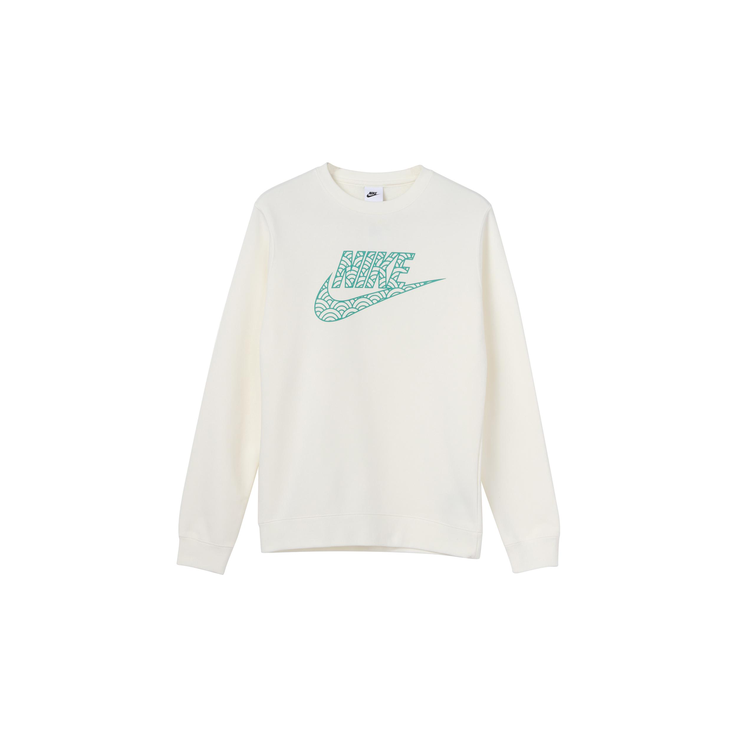 Мужские свитшоты Nike Белые С круглым вырезом Умеренный Обычный DR7829-133 XL