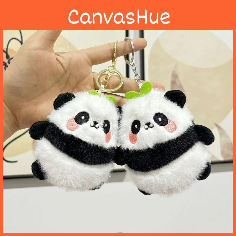 Panda Plush Keychain Short Plush Bag Accessory Cross-border Gift**
