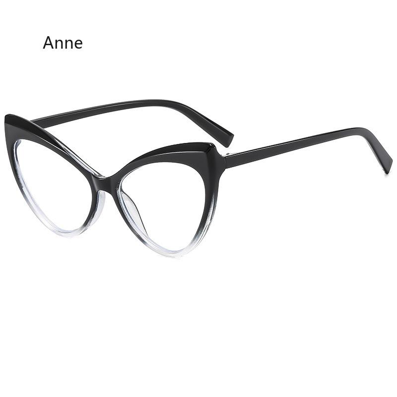 Anti Blue Light Cat Eye Glasses Frames Women Fashion Print Eyeglasses Frame Female  TR90 Computer Eyewear Diopter