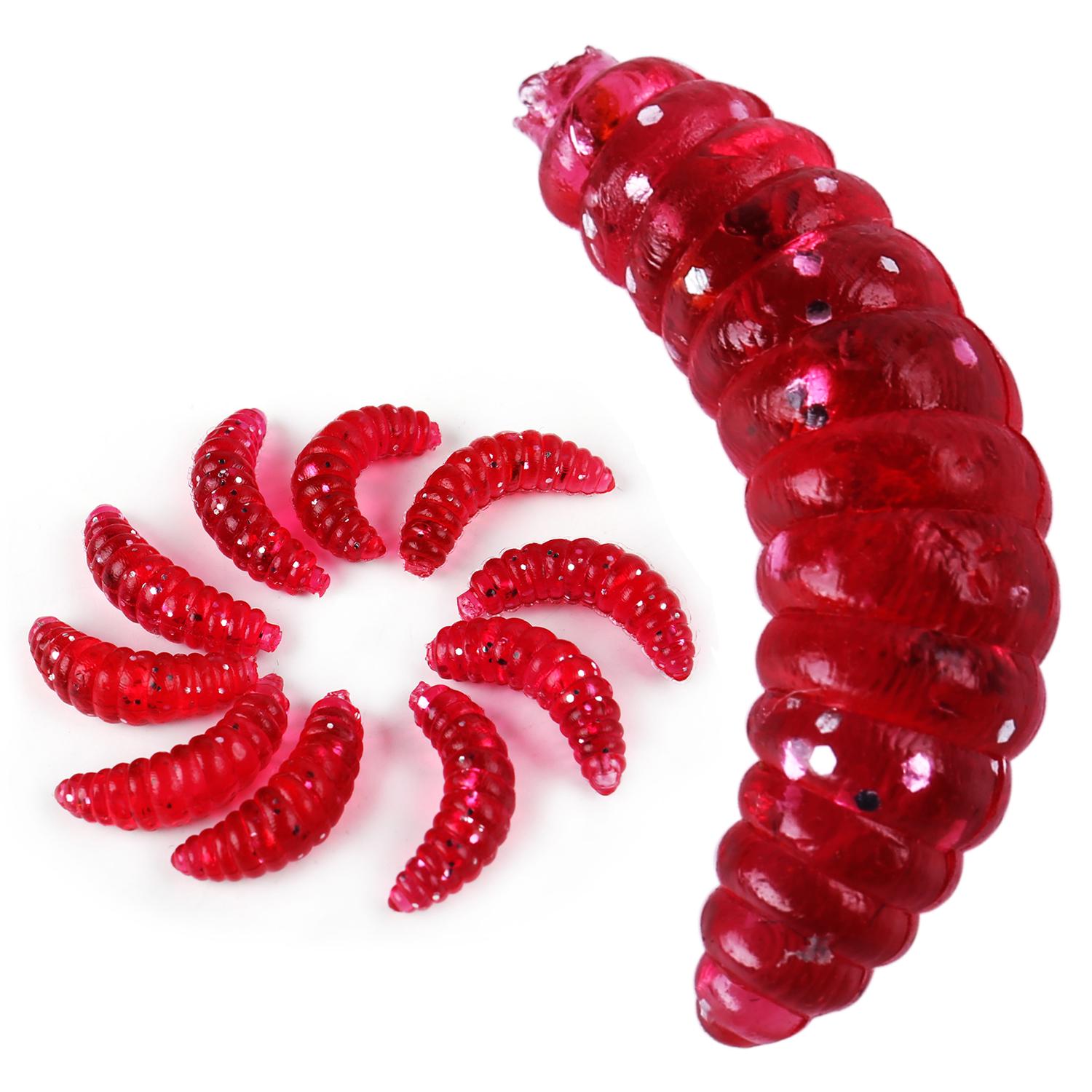 

Рыболовные приманки Мягкая приманка Рыболовные черви Реалистичные рыбные запахи Червь Мягкая приманка 10 шт./компл. красный