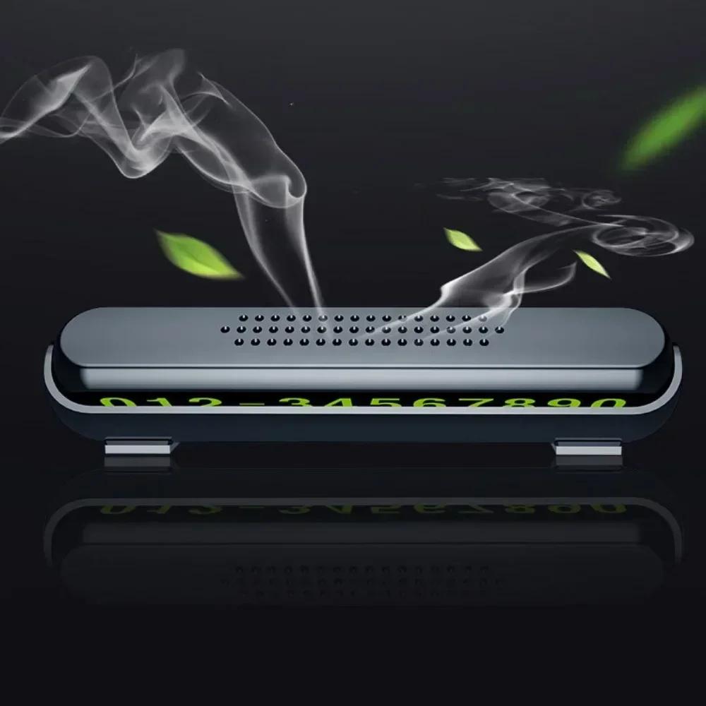 Car Temporary Parking Card Auto Parking Stickers Accessories Phone Number Hidden Stop Sign Card Plate Car Aromatherapy