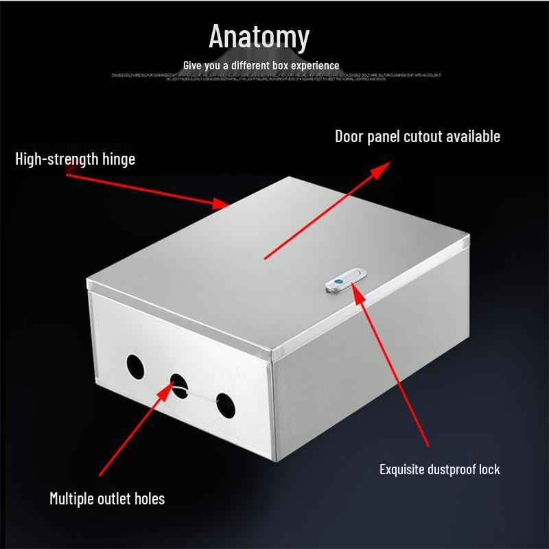 Stainless Steel Indoor Distribution Box 201/304, Dustproof Monitoring Control Box 300x250x150