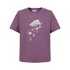 JUZI An'nakou Women's Casual Beaded Meteor Cloud Print Round Neck T-shirt