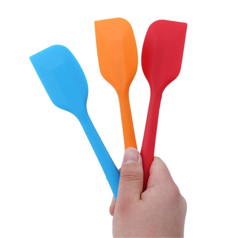 Kitchen Silicone Baking Tool Cake Cream Butter Spatula Mixing Batter Scraper Brush