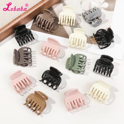 8 Pcs 1.6 In Small Double Row Teeth Hair Claw Clips for Women Girls,Strong Hold Jaw Clips for Thin Hair