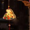 Chinese Style Portable Flower Lantern Rabbit Luminous Toys  Mid-Autumn Festival Gift