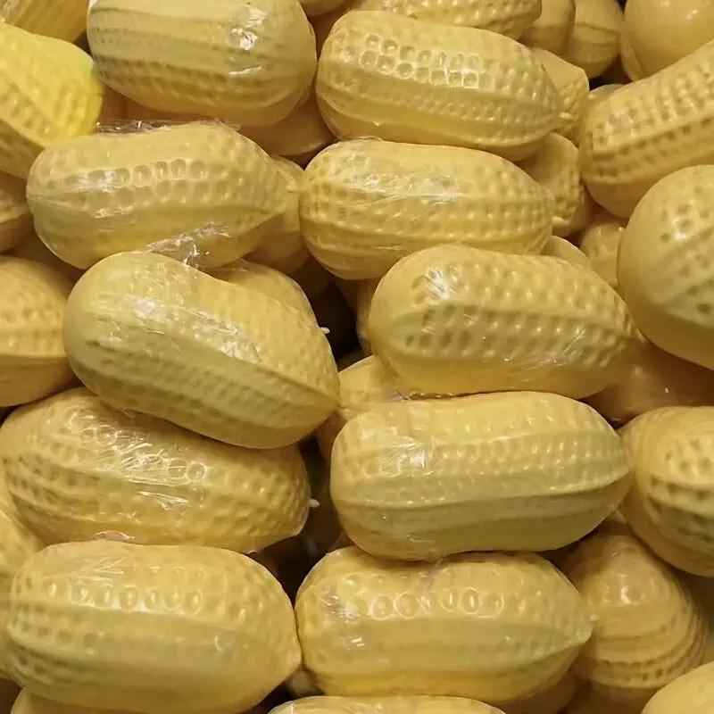 Giocattolo Morbido Spremibile a Forma di Arachide Simulato, Morbido, Antistress, al Gusto di Burro e Cioccolato, Fidget, Ritorno Lento, Spremitura Delicata