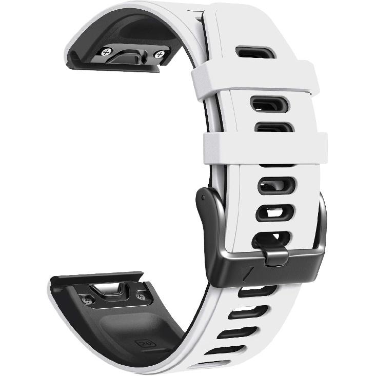 NotoCity Compatible with Fenix 6S Pro Watchbans for Fenix 6S/Fenix 7S/Fenix 5S / 5S Plus/D2 Delta S Smartwatch (White-black)