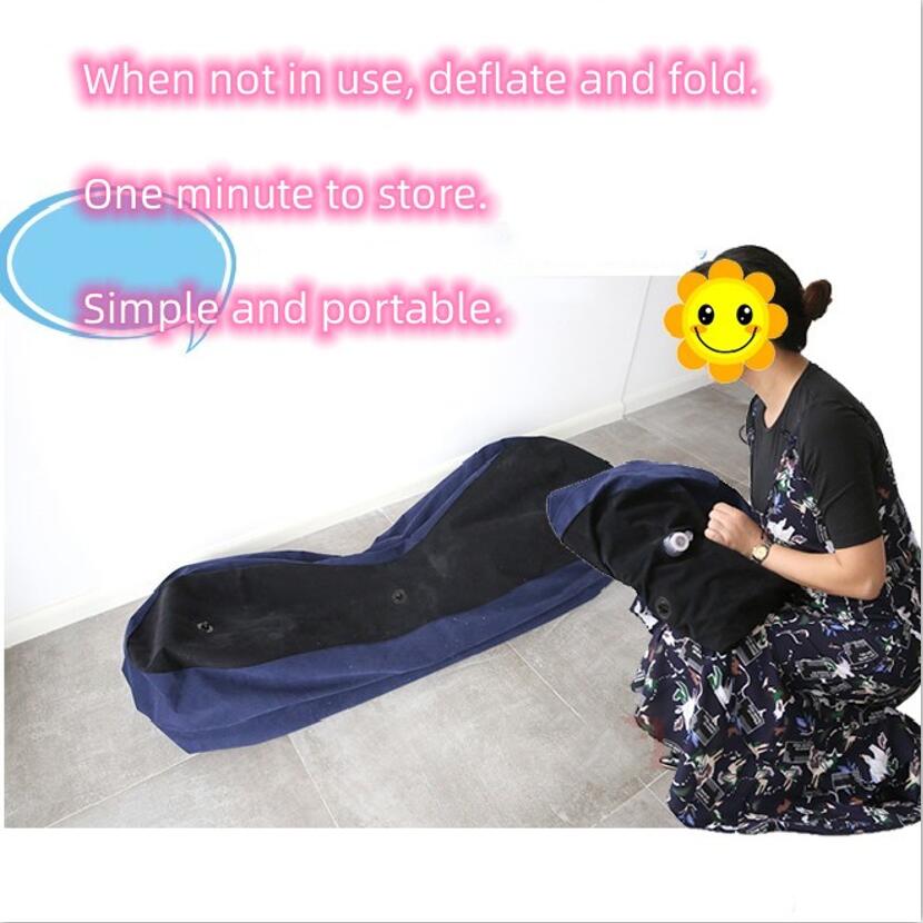 VaHppy "S" Shaped Inflatable Sofa Beds "Sex On Horseback" Individual Airbags Vibrating Undulating 150*61*50CM Handcuffs Included
