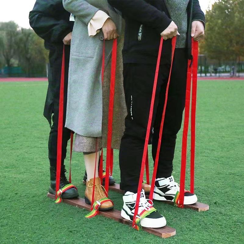 Teamwork Wooden Clogs for Plank Racing - Fun Sports Props