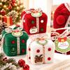 Scatola Regalo di Velluto di Natale Scatola Vuota per Caramelle per Regali e Dolcetti Festivi