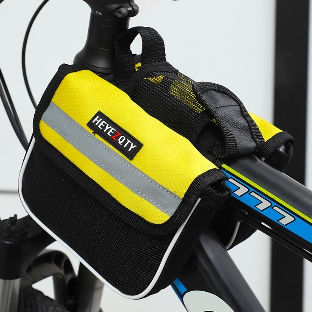 Large Capacity Bicycle Saddle Bag Waterproof Mountain Bike Crossbar Bag Cycling Accessories