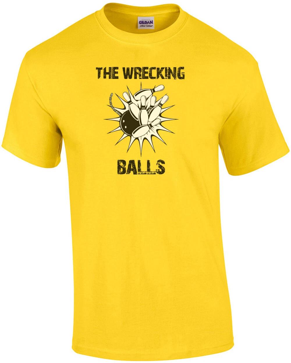 The Wrecking Balls - Funny Bowling League T-Shirt M
