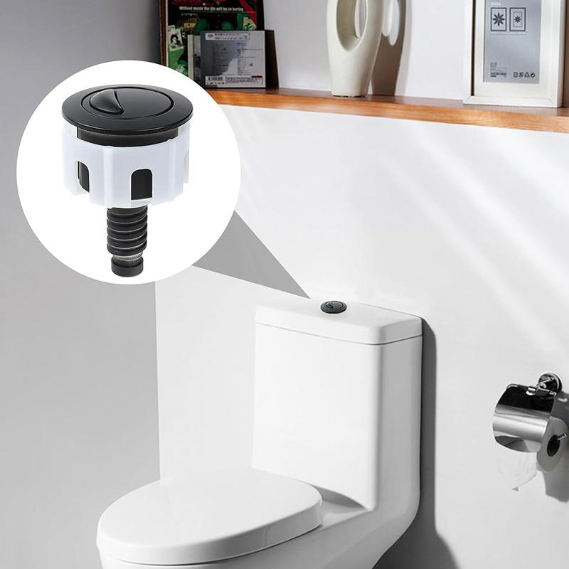 Toilet Flush Button Round Head Dual Flush Toilet Push Button Toilet Tank Button Water Tank Accessories Replacement Toilet Button