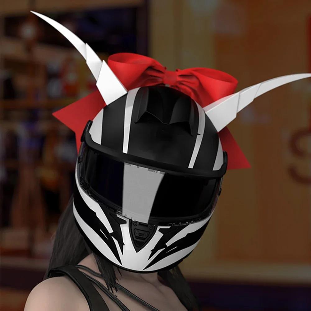 2PCS Motorcycle Helmet Devil Horns Long Bull Horn Decoration Motocross Full Face Off Road Helmet Decoration Moto Car Accessories