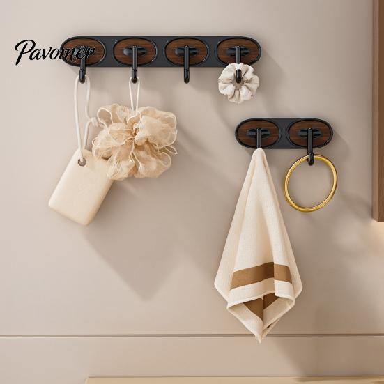 Decorative Storage Hook Adhesive Hook, Load-Bearing Wall Hanger, with High-Adhesive Backing Heavy Duty Retro Style for Bathroom Kitchen Entrance Hall