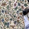 Cuban Collar Thai Beach Floral Shirt Short Sleeve Summer Ice Silk Southeast Asian Clothing Island Vacation Men's Beach Outfit