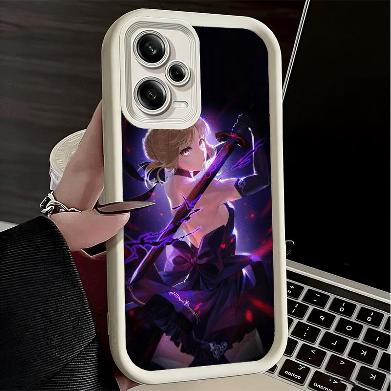Fate Zero Stay Night Saber Soft Phone Case for Xiaomi Redmi Note 15 14 13 12 11 Pro Plus 10S 11S 4G 11T 5G Shell Silicone Funda