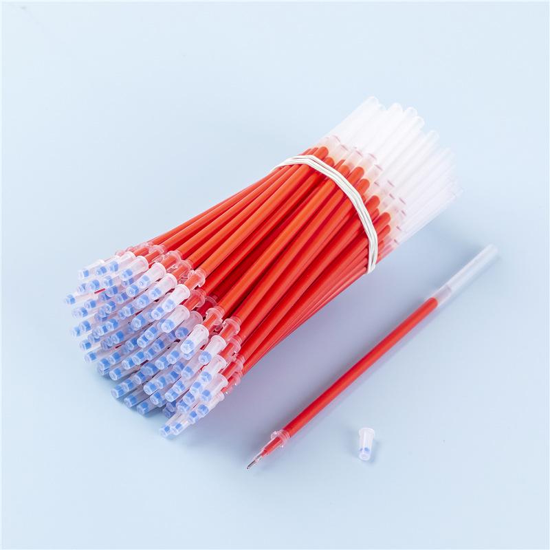 100-Pack: 0.5mm Black, Red & Blue Pen Refills, Full Needle Tube Bullet Head, Ideal for Students & Teachers