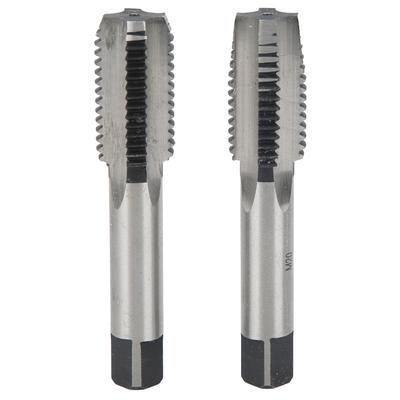 2 Stuks Eerste Tweede Hand Tap Metrisch M20 Draad Rechte Groef Koolstofstaal Tapgereedschap