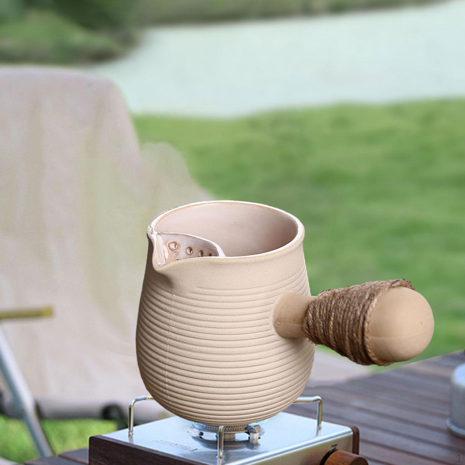 

580 мл керамический чайник для кипячения воды листовой чайный чайник с ручкой, предотвращающей ожоги