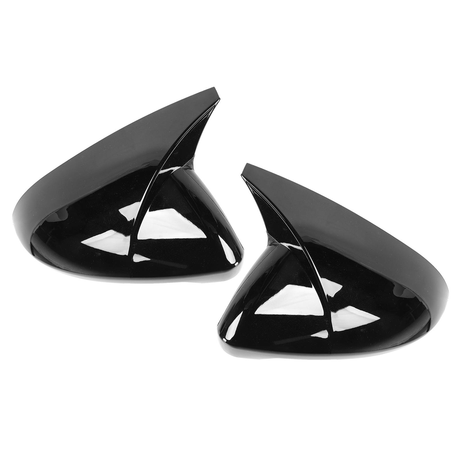 

Pair Rearview Mirror Cover Cap Protector Housing Horn Style Fit for MK7 MK7.5 GTD R 2013 2020Black чёрный