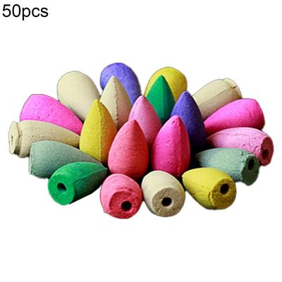 50 ks přírodní aromaterapie pokojová vůně s kouřem a zpětným tokem vonných kuželů