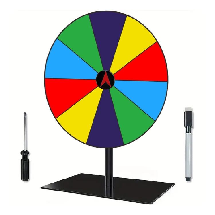 Настольная призовая вращающаяся тарелка Стираемое колесо фортуны Вечеринка фортуны Вращающаяся тарелка Колесо Призовые спиннинги Игра Долговечный