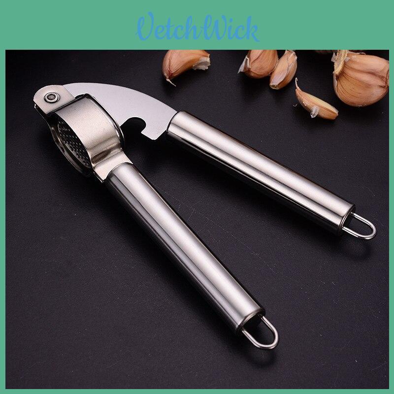 Heavy Duty Stainless Steel Garlic Squeezer For Effortless Meal Prep