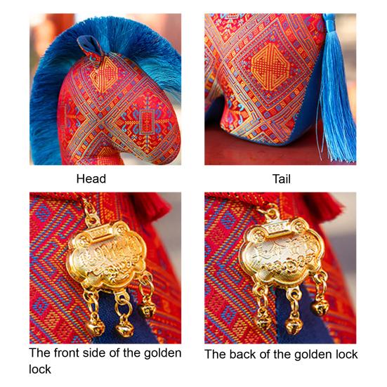 Chinese Zodiac Horse Plush Auspicious Year of Horse Stuffed Animal