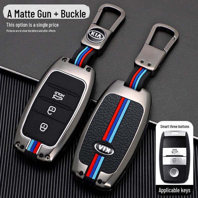 Metal Shell Key Bag Set for Kia Models K3/K4/K5/KX3/KX5/KX7, Sorento, with Stylish Designs for Men.