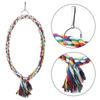 Bird Parrot Circle Ring Rope Perch Stand Swing Chewing Toy Birdcage Decoration Accessory