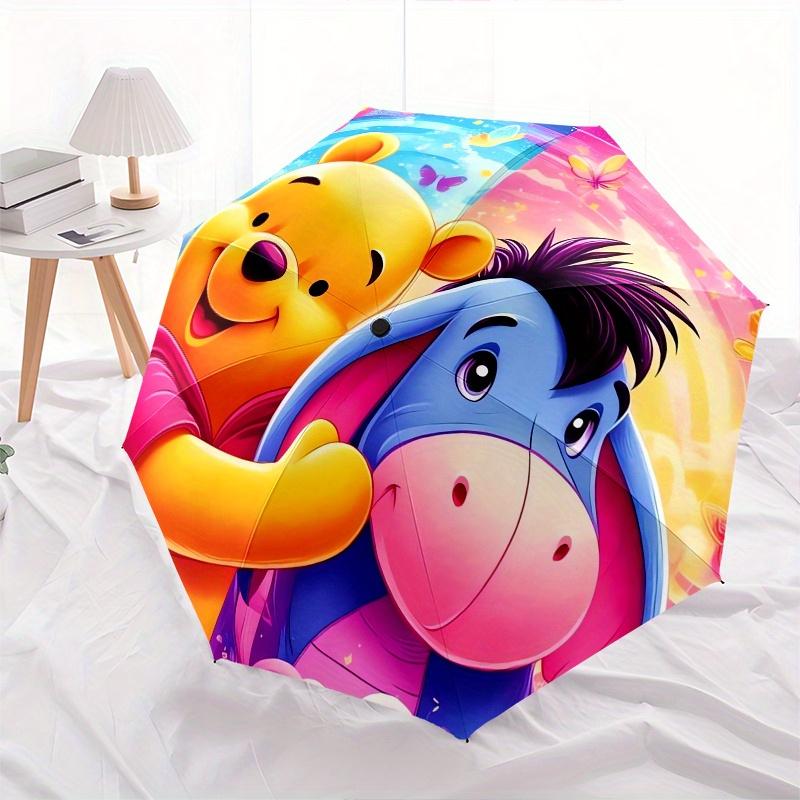 

Disney Winnie-the-Pooh,Eeyore,Friendship Manual Opening and Closing Umbrella, 8-Rib Reinforced Folding Design, Lightweight
