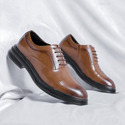 Fashion Classic Men's Leather Shoes Elegant Gentleman Luxury Style Design Party Dress Daily Work High Quality Casual Business Shoes