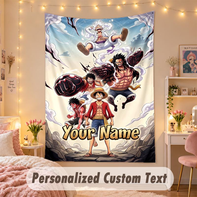 Custom Personalized Tapestry,One Piece Print Custom Name Text Wall Art Hanging for Bedroom
