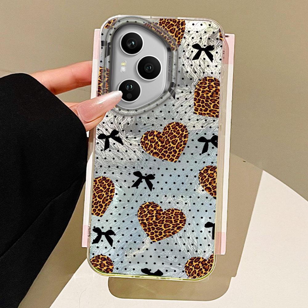 Leopard Cherry Fruit Phone Case for Honor 400 200 90 Smart Pro Magic7 6 5 70 Lite X9a X9c X9b X8b X8a X8c X7c X6c X6b X6 Cover