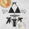 New Women'S Swimwear Crystal Diamond Triangle Bag Straps Backless Beach Bikini European And American Swimsuit
