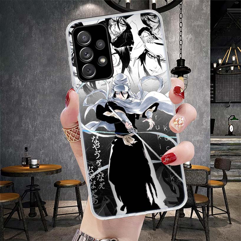 Bleach Kuchiki Rukia Soft Phone Case For Samsung Galaxy A12 A22 A32 A52 A72 A02S A51 A50S A71 A70 A31 A20S Note 20 Ultra S10 A10