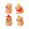 Adorable Capybara Figurine Resin Blind Box Desktop Decor Cartoon Style