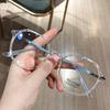Blue Light Blocking Myopia Glasses Metal Frame for Men/Women Nearsighted Eyeglasses