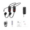 Fitness Headset Microphone, DC3.5V-5.5V Head-Worn & Handheld Wireless Head Microphone, 50M -88dBM Rechargeable Wireless Head Microphone for Audio Ampl