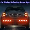 10 PCS Car Sticker Reflective Arrow Sign Tape Warning Safety Sticker For Car Bumper Trunk Reflector Hazard Tape Car Styling