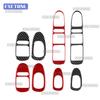 For Seat Leon MK1 1M 1999 2000 2001 2002 2003 2004 Real Soft Carbon Fiber Sticker Car Window Switch Frame Trim Accessories