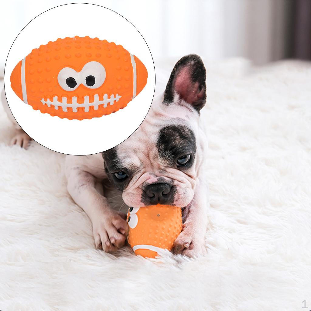 Dog Chew Toy Bite Resistant Rubber Squeaky Ball